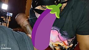 big booty babe licks balls spits and sucks till cum explosion