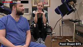 School Officer Ava Siren Fingers Pussy In Miniskirt