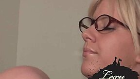 Nerdy lexy lohan fingers pussy solo at pc