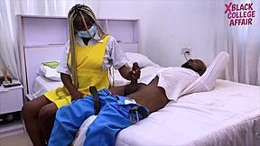 schoolgirl ebony teen cums hard on massive cock doggystyle