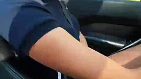 18YO Flashes Public Blowjob Rough Doggy Cowgirl Ride