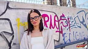 Heart-Pounding German Scout Pickup: Petite Latina Lucy Mendez's Small Tits Bounce in Casting Fuck