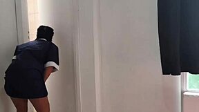 hotel maid strips naked client fucks her hard 😍🍑💦