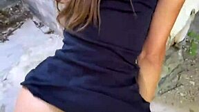 18YO Flashes Public Blowjob Rough Doggy Cowgirl Ride