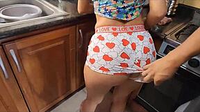 sexy college stepsis turns 18 with big ass homemade anal temptation