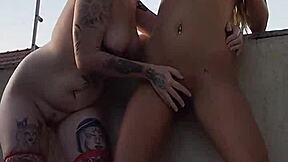 gushi and ski kiss passionately during their photo shoot