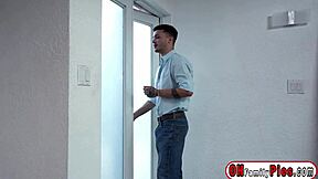 stepbro jerks on gia ohmy masturbating teen stepsis big tits