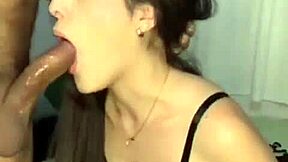 brazilian couple indulges in secret creampie fantasy with rough riding.