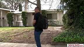 big tits blonde cougar picks up shaved college teen for 69 milf pussy pounding 👅🔥