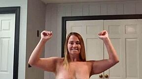 Young Stud Rips Clothes Off Teasing Housewife Stripping To Music