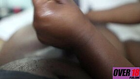 mom can't resist stroking and riding stepson's throbbing dick