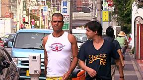 kaoruko loves two cocks cumming on her face! asian interracial anal ride