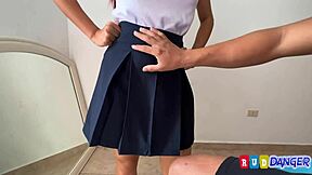 mexican 18yo's huge ass and tits make landlord go anal wild