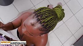 south african ebony teen casting turns horny fast