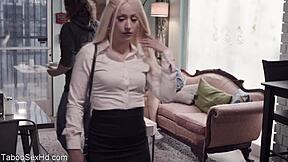 Hot Brunette with Long Legs Rides Boss Cock in Intense Office Fuck Session