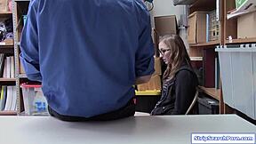 stripsearchporn com store officer rams face into teen shoplifters throat