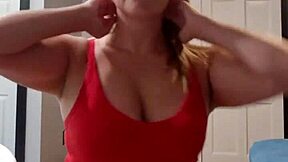 Young Stud Rips Clothes Off Teasing Housewife Stripping To Music