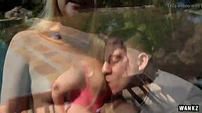 Blonde celebrity teen slut fucked hard in bikini