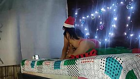 spartan bearded arab sneaks christmas sex with sexy stepmom sans husband