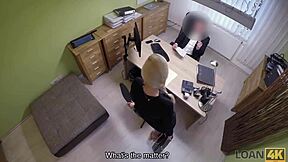 Loan4k Naughty Czech Teen Fucks Agent in Office for Cash After Steamy Interview