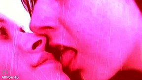 the witch bends over for her brunette lover's tongue and toys