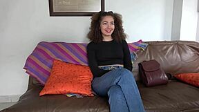 skinny colombian tattoo model takes huge cock anal in casting interview