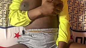 cute young african ebony teen fucked raw in panties by mature friend