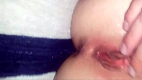 pixie ex-gf fingers wet shaved pussy to screaming orgasm