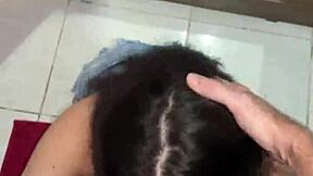 Debora Mendes' Sloppy POV Blowjob, Ass Reflection, Intense Facial Finish!