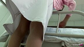 japanese nurse's hairy pussy hits insane orgasm on hitachi vibrator in hospital roleplay?