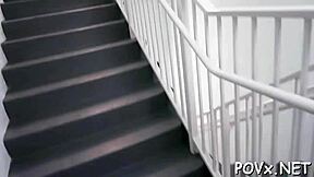 Does her juicy ass crave this mighty man's rough pov missionary pounding to anal ecstasy?