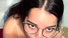 Debora Mendes' Sloppy POV Blowjob, Ass Reflection, Intense Facial Finish!