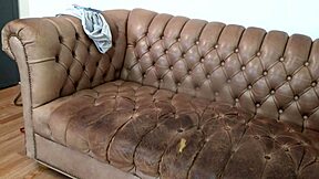 i endure scarlett johnson's brutal anal casting pain on sofa