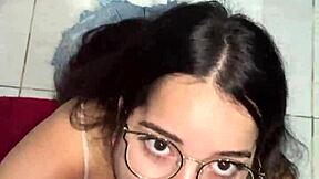 Debora Mendes' Sloppy POV Blowjob, Ass Reflection, Intense Facial Finish!