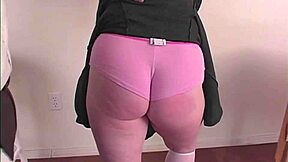 Shawndelle's Uniform Strips Bare Hairy Pussy for Teacher Paddle Spanking