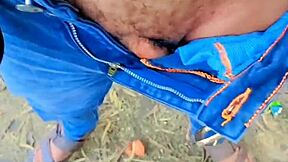 Woman walks naked in public spots