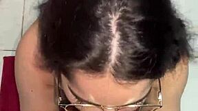 Debora Mendes' Sloppy POV Blowjob, Ass Reflection, Intense Facial Finish!