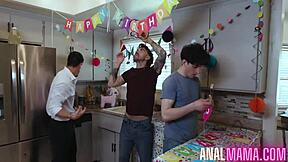 Liv's Birthday Wish Fulfilled In Wild Hardcore Stepsons Assfucking Session