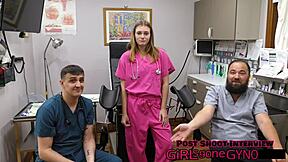 tyler lynn squirms through her intense ent exam