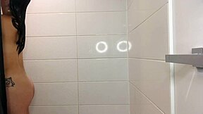 Petite Latina Nadia Angel's Steamy Shower Pussy Shave Routine