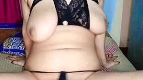 Chubby indian housewife alisha bhabhi moans with juicy saggy tits and wet hairy pussy