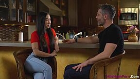 Kimmy Kimm's Petite Virgin Pussy Filled with Creampie in Scene Two