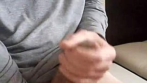 watch this massive white uncut cock cum so many times young guy jerks off hot