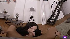 caroline mann grabs toy from shop then rides cock cowgirl pov