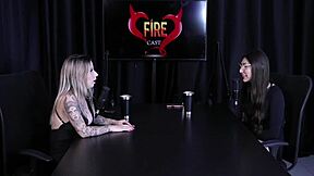 BDSM blonde Brazilian spills all in slutty interview with Melina Khalifa on Porn Cast Brazil part 3