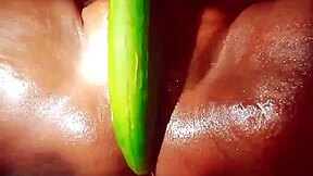 Hey, check out this desi bhabhi village wife going wild fucking herself with a huge cucumber on the ranch
