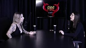 BDSM blonde Brazilian spills all in slutty interview with Melina Khalifa on Porn Cast Brazil part 3