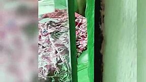 saw my hot mexican cousin dressing and couldn't resist her