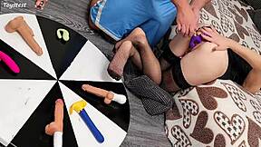 stepsis cums nonstop testing my huge vibrator wheel?