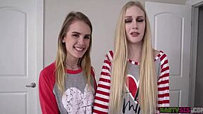 Emma Starletto And Natalie Knight Heat Up Stepsibling Valentine's Club Night!